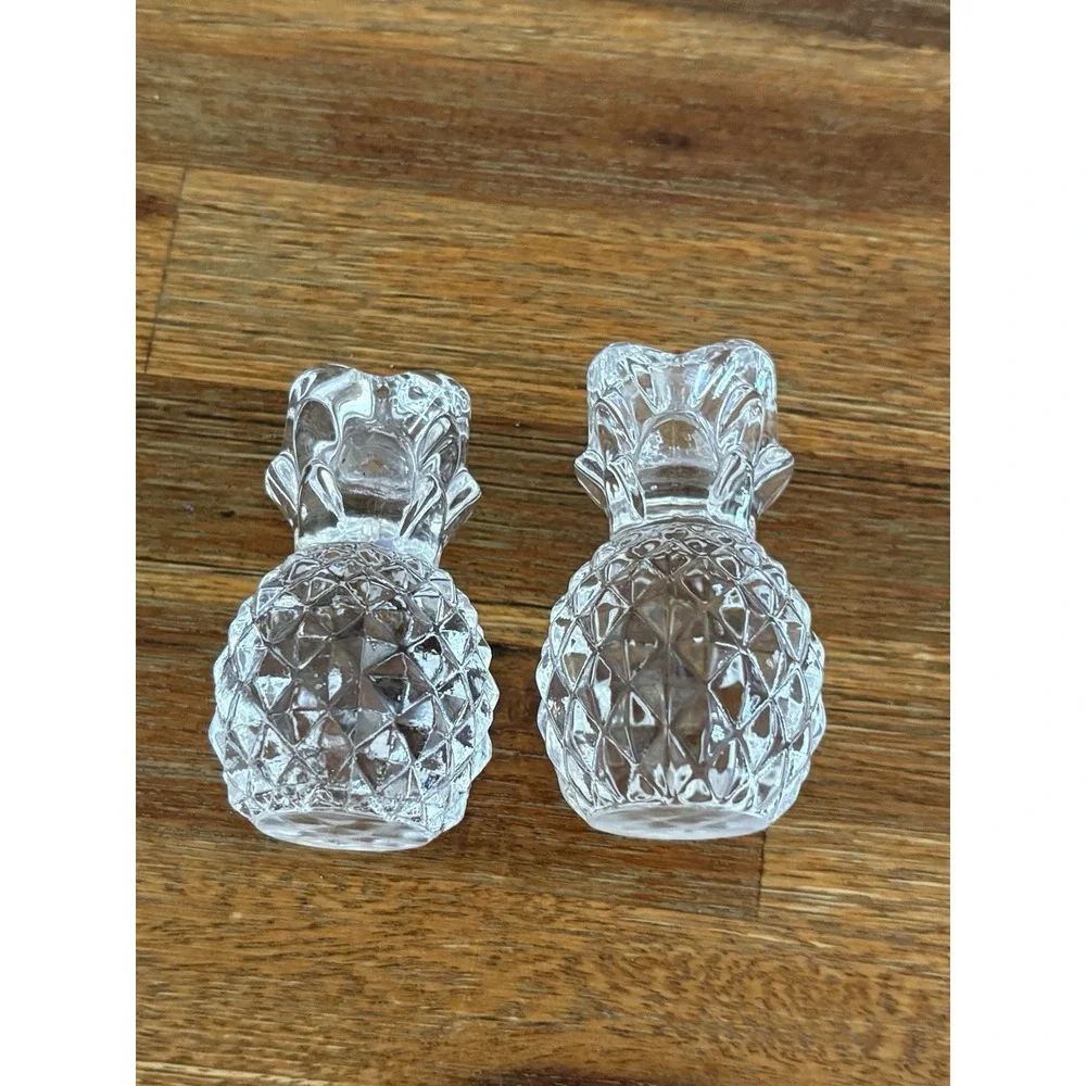 Williams Sonoma Tiny Taper Pineapple‎ Candle Holders Set of 2